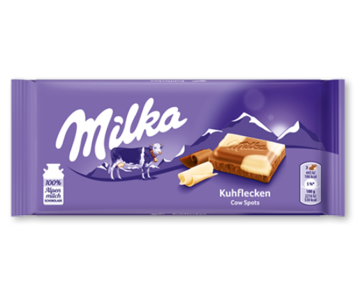 Picture of Milka Kuhflecken (Cow Spots) 100g chocolate bars (1 bar)