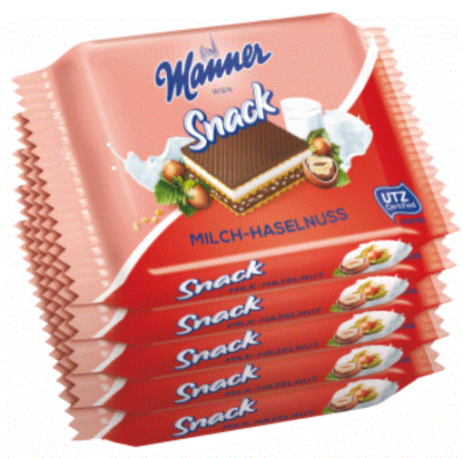 Picture of Manner Snack Milch-Haselnuss 5x25g