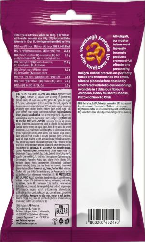 Picture of Huligan Sourdough Pretzel Crush - Jalapeno Flavour (case of 18 x 65g)