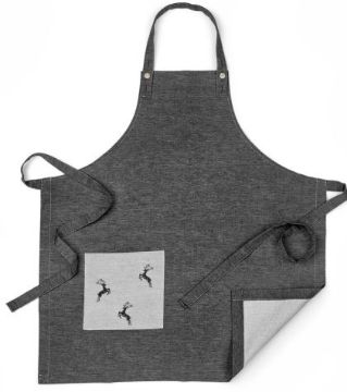 Show details for Eugen Übelhör Hirsch Stag Kitchen Apron Picture of Eugen Übelhör Hirsch Stag Kitchen Apron