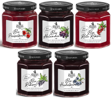 Show details for Staud's Wien Bio Organic Fruit Jams 250g Picture of Staud's Wien Bio Organic Fruit Jams 250g