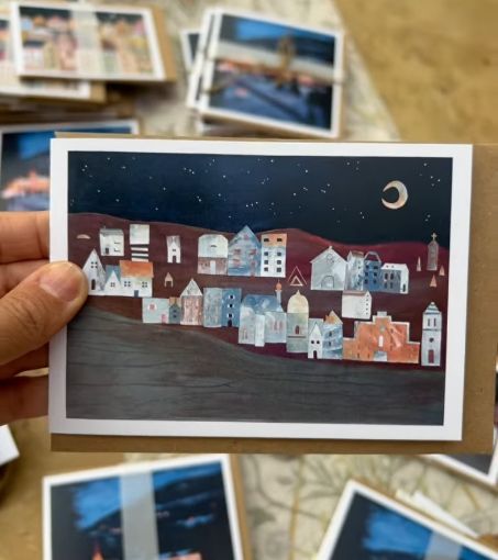 Picture of Premium printed 4 greeting cards