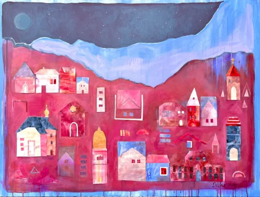 Picture of Das Badbrucker Auge, Austrian painting by Selina Javaid