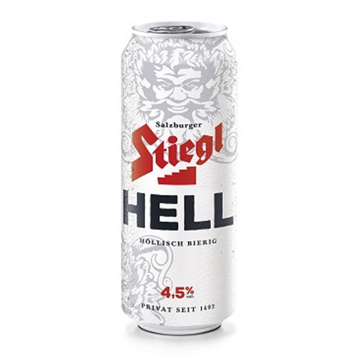 Picture of Stiegl Hell Bier - 500ml cans Blonde Beer "Helles"
