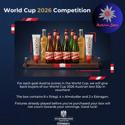 Picture of World Cup 2026 Austrian Beer, Almdudler & Mustard Box + Money back prize!